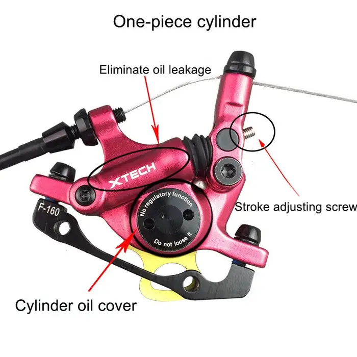 ZOOM HB-100 XTECH vtt Kit de frein à disque hydraulique pour montagne/vélo pliant électrique pinces avant arrière Accessoires de vélo