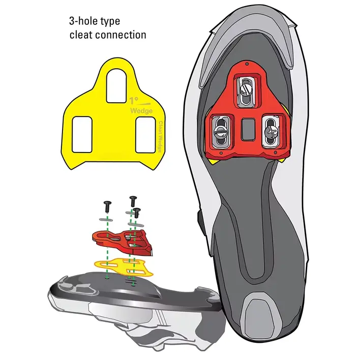 Cales de taquet de raccord de vélo pour Shimano Road SPD-SL & vtt SPD ATAC SpeedPlay manivelle Bros 