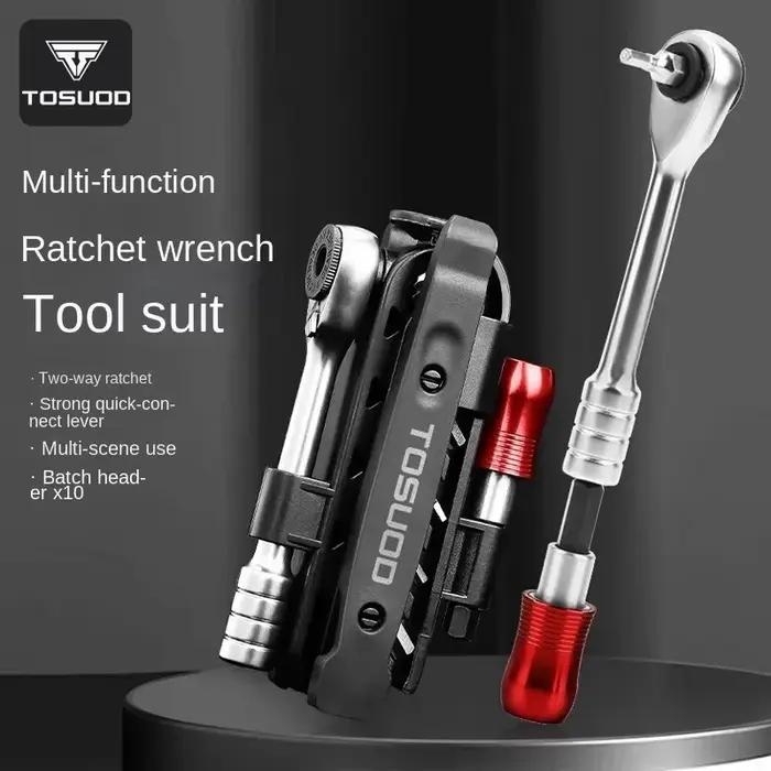 Outil de réparation de vélo multifonctionnel TOSUOD pour VTT et route