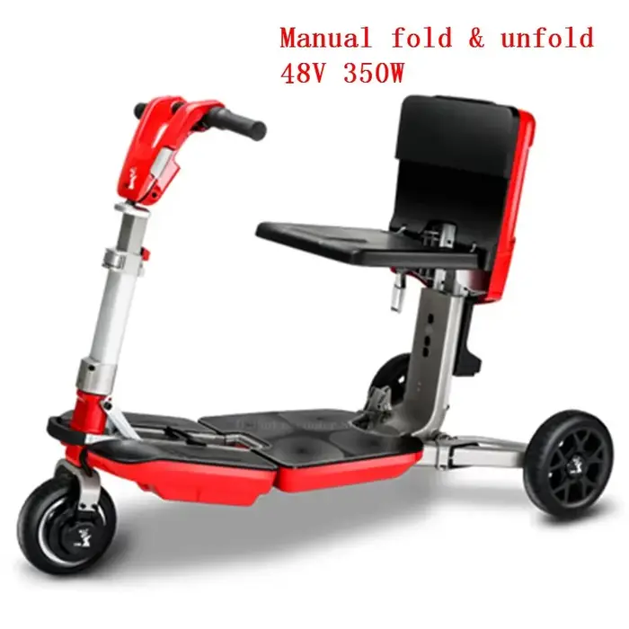 Trottinette Électrique Pliable à 3 Roues pour Personnes à mobilité réduite Fauteuil Roulant avec PerfecBattery