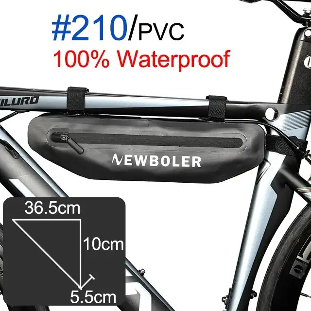 NEWBOLER Sacs De Vélo Vélo Top Tube Avant Cadre Sac Étanche VTT Route Triangle Pannier Dirtresistant