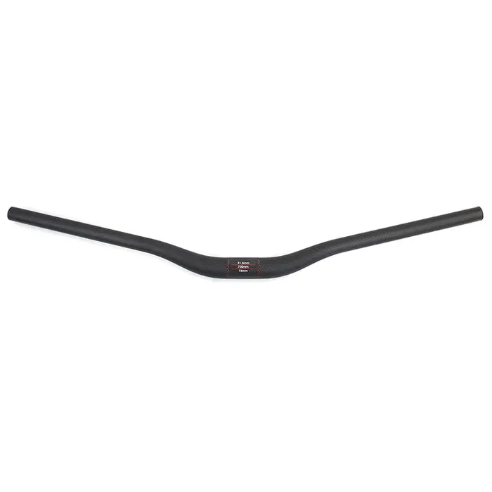 Guidon de vélo de course entièrement en fibre de carbone mat 3K, hauteur de 90mm, 25mm, balayage arr