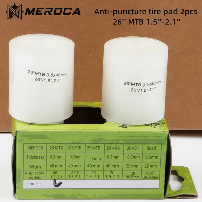 Bande de Protection Anti-crevaison, 2 pièces, revêtement de pneu de vélo, ceinture Anti-crevaison, c