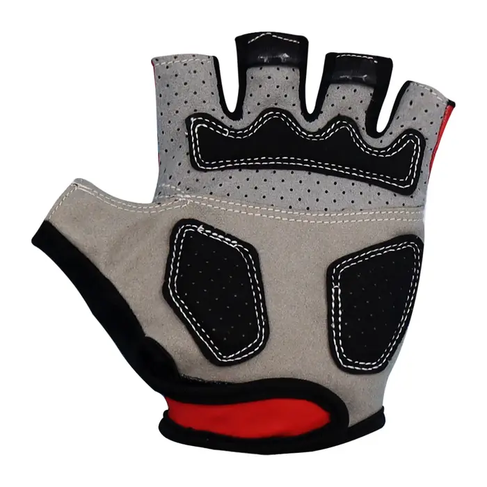 DUVEL-Gants de cyclisme classiques, demi-doigts courts, coussinets en gel antidérapants, respirants, sports de plein air, gants de vélo VTT, noir, rouge,