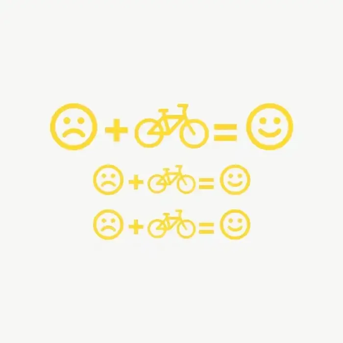 1 ensemble d'autocollants personnalisés pour vélo