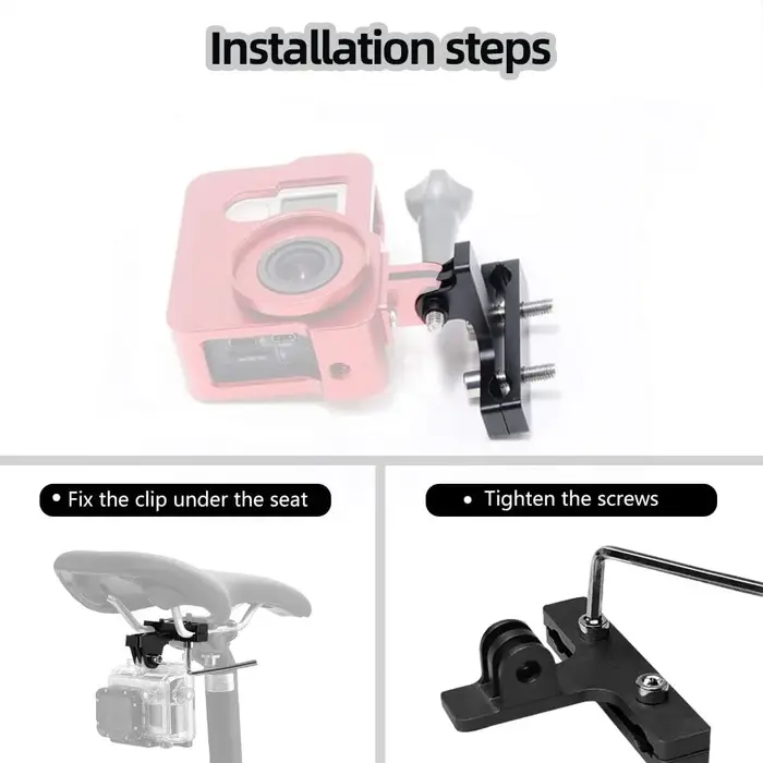 Pour GoPro vélo selle Rail montage