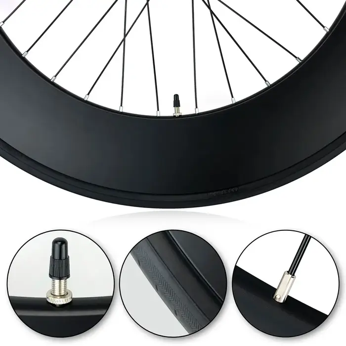 Roues de vélo à pignon fixe 700C 88MM 90MM en alliage d'aluminium