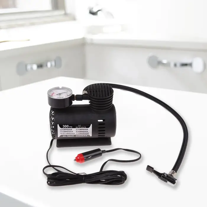 Pompe à pneus intelligente 12V avec manomètre