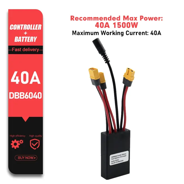 Module de décharge équilibrée de batterie double pour vélo électrique