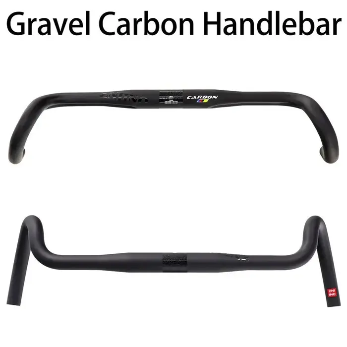 Nouveau Guidon de Vélo en Carbone 2026 pour Gravel et Cyclocross, Grand Écartement, 400/420/440mm, e