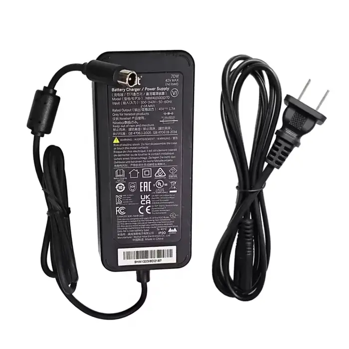 Chargeur d'origine 70W pour Scooter électrique Ninebot E3 E3 Plus E3 Pro