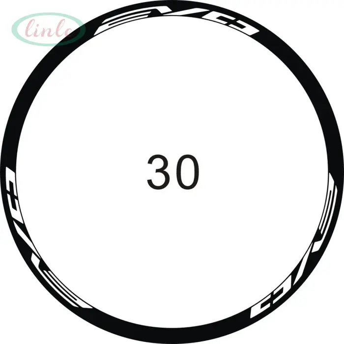 Autocollants décoratifs pour jantes de vélo de course 700c (12 pièces/2 roues/ensemble)