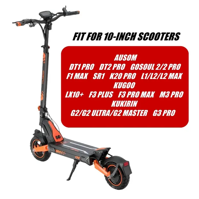Garde-boue arrière amélioré pour trottinette électrique 10 pouces AUSOM DT1 DT2 GOSOUL 2 F1 MAX SR1 K20 PRO L1 L2 KUGOO F3 LX10+ M3 KUKIRIN G2
