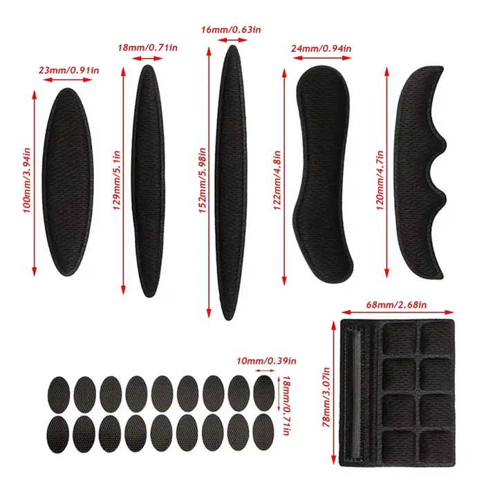 Kit de rembourrage de casque 27 pièces