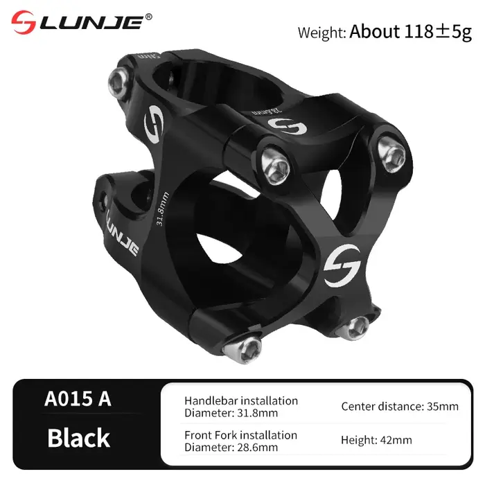 Tige de vélo 35mm puissance vélo CNC vtt pont de vélo 31 8mm tige de guidon de vélo pièces de cyclis