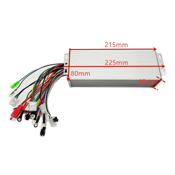 Contrôleur sans balais pour vélo électrique, accélérateur et frein pour vélo électrique, scooter, moteur de moto, 48V, 60V, 64V, 1500W