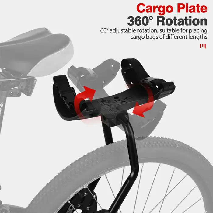 Porte-bagages arrière réglable en métal NEWBOLER pour vélo