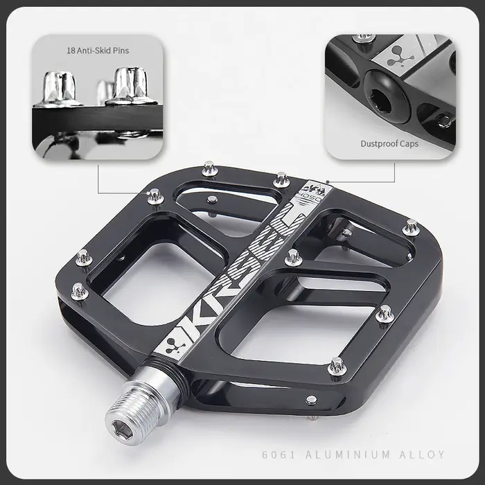 Pédales de vélo VTT pédale 9/16 pouces plate-forme