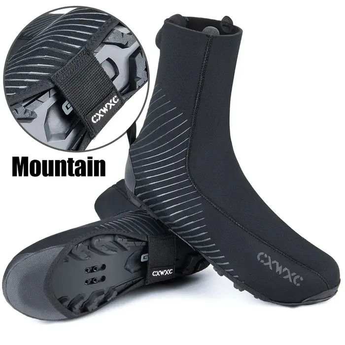 Couvre-chaussures de cyclisme thermique couvre-chaussures de vélo temps froid pour hommes femmes imp