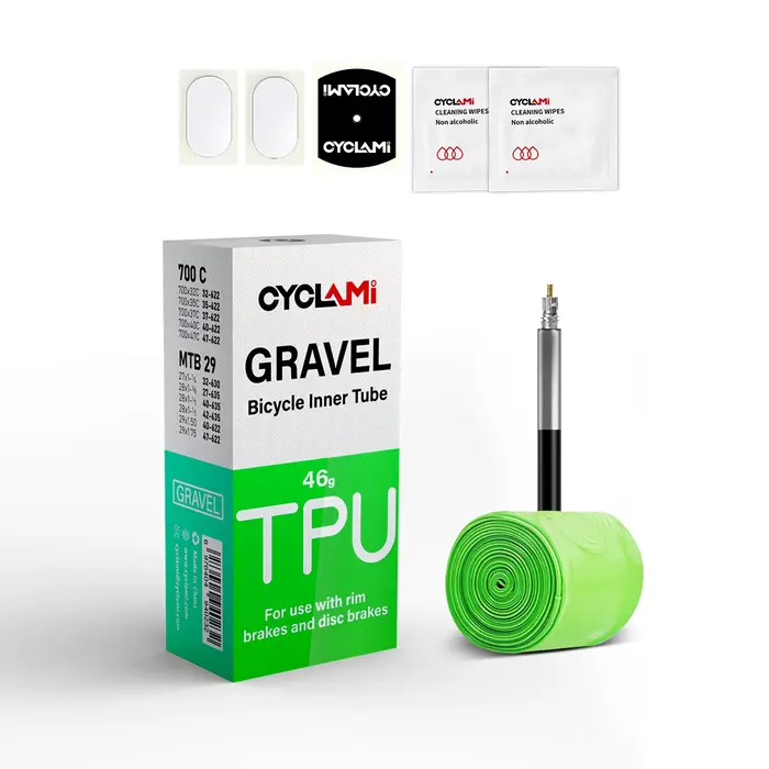CYCLAMI ultraléger route vtt 29 vélo TPU chambre à air pneu français Valve FV 45mm pour gravier 700C 32C 35C 37C 40C 47C Super léger
