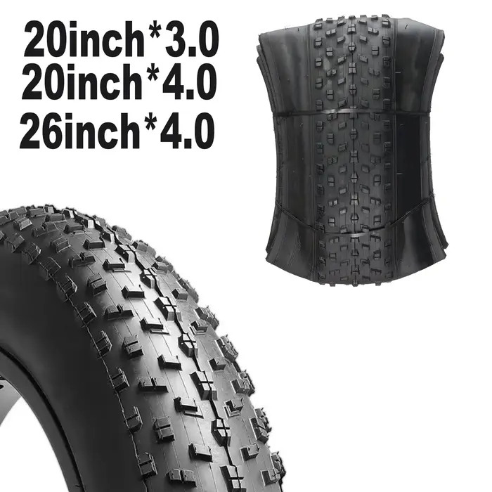 Pneu de vélo électrique pliant robuste en Kevlar Bead de 20 pouces-pneus 26/20 pouces (26x4.0