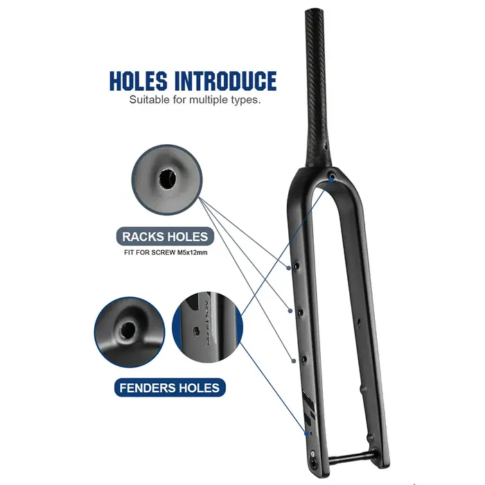 Fourche de gravier FK-020 OG-EVKIN fibre de carbone conique