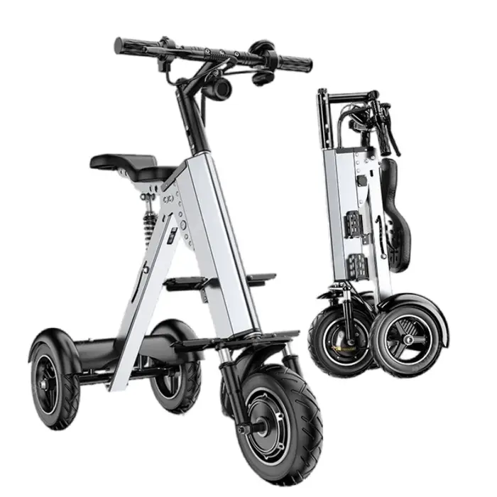 Trottinette électrique pliable légère avec siège pour femme