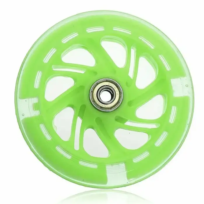 Roues de Scooter électrique Flash LED 120mm * 20mm PU-roues de remplacement de Scooters pour enfants