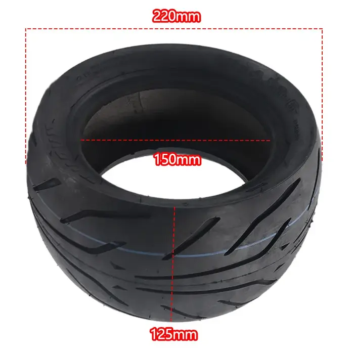 Scooter électrique de 10 pouces TUOVT 10x4.50-6 avec pneus réels adaptés au remplacement des pneus d