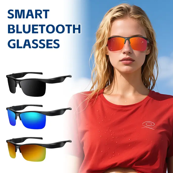 Cyclisme en cours d'exécution 5.4 lunettes intelligentes Bluetooth appel Audio casque à distance