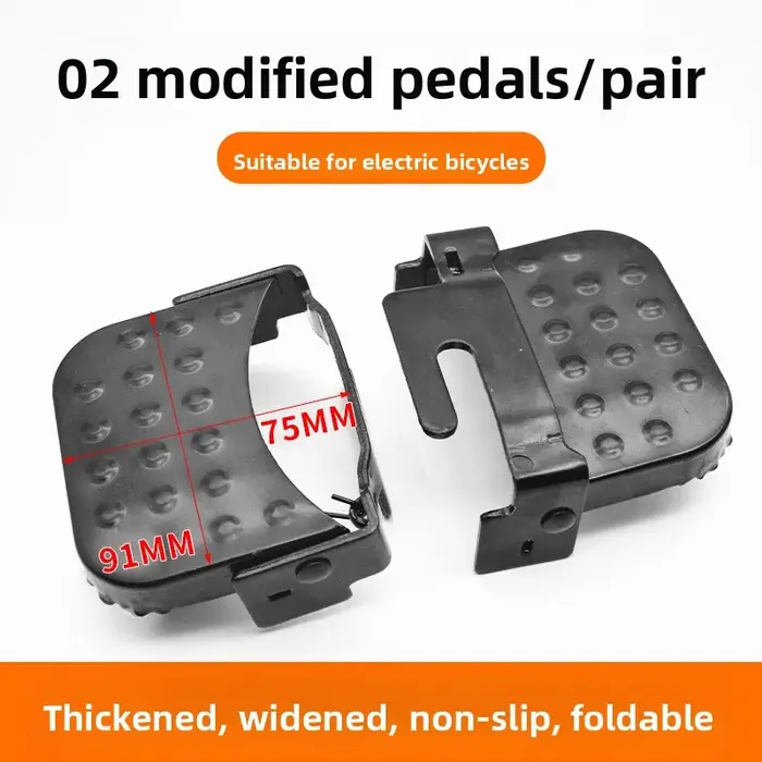 Pédale repose-pieds pour vélo électrique, peut être installée sur le siège arrière du scooter électr