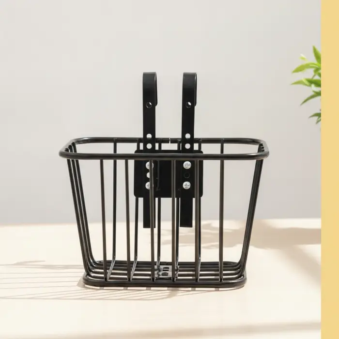Panier de vélo avec matériel de fixation, panier avant à accrocher, compact et robuste pour enfants,