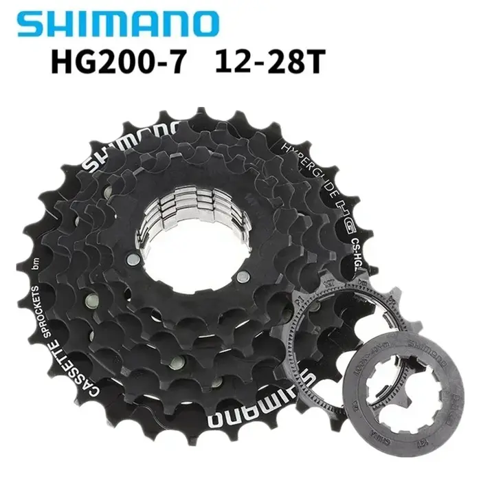 SHIMANO Tourney HG200 7s 12-28T/12-32T 8s 12-32T 9s 11-32/34T Cassette CS-HG200-7/8/9 pour vélo de m