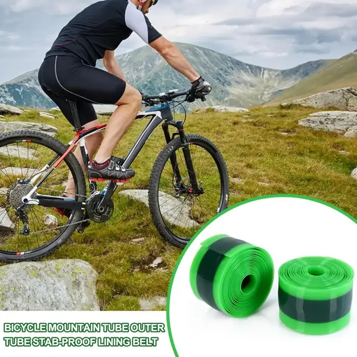 Doublure de protection pour chambre à air de vélo, 2 rouleaux, installation facile, protection durable contre les crevaisons, accessoire de vélo