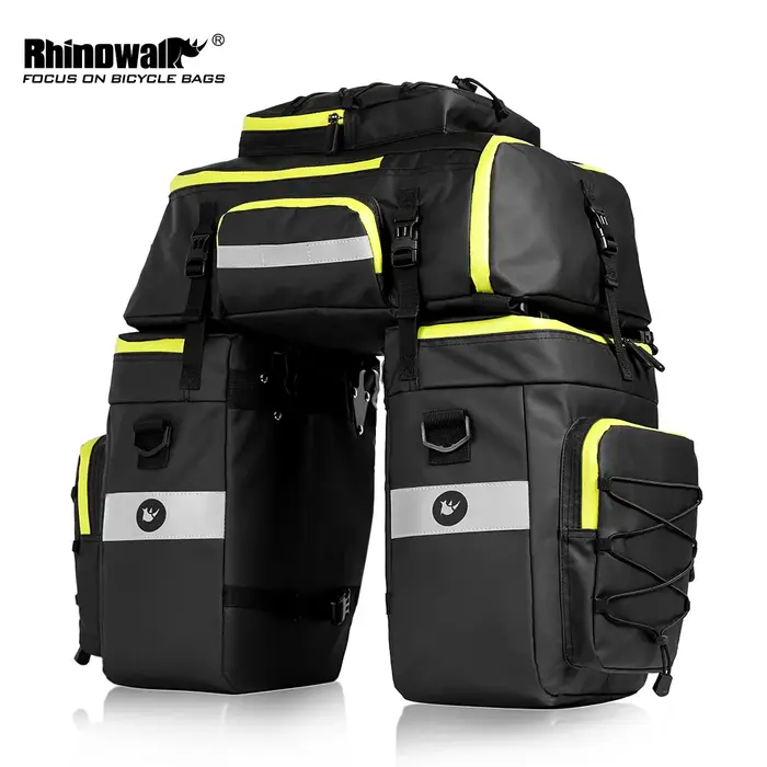 Bal inowalk-Sac de vélo 3 en 1, grande capacité avec housse de pluie, siège arrière T1, sacs de coff