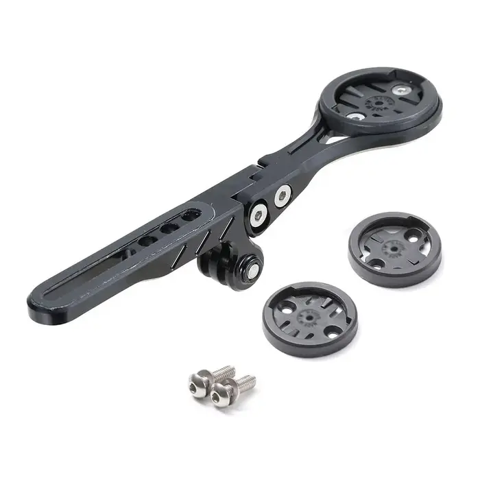 Support de guidon de vélo en alliage d'aluminium à angle réglable pour ordinateur de vélo Garmin Bry