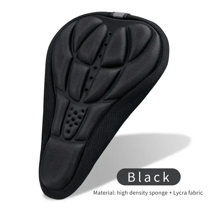 Doux 3D rembourré vélo vélo vtt vélo selle housse de siège coussin éponge mousse confortable selles 