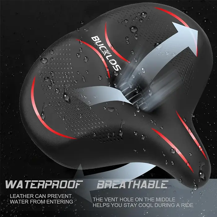 BUCKLOS siège de selle de vélo surdimensionné ergonomique confortable