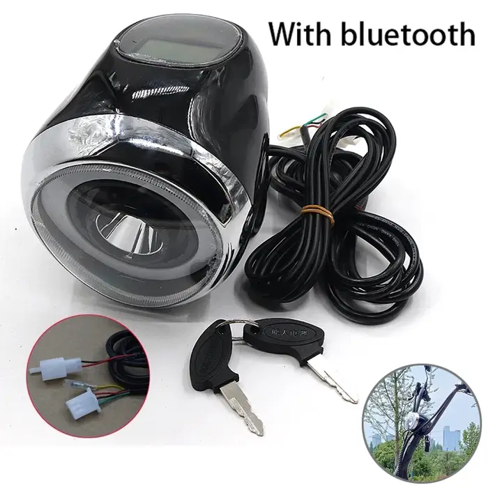 Scooter électrique compteur phare Bluetooth