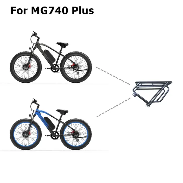 Porte-bagages arrière pour vélo électrique Lankeleisi RV800 Plus / X2000Plus/X3000Plus/XC4000/XT750Plus/MG740Plus/MG600
