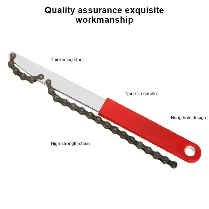 Kit d'outils de démontage de roue libre de vélo avec clé de cassette 12 dents