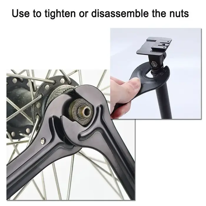 Outil de roue à chaîne de vélo 13/15mm 14/16mm, clé à pédale d'essieu de roue de vélo, clé de répara