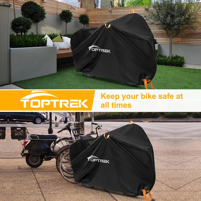 Toptrek housse de vélo 210D haute qualité protecteur de vélo polyvalent pluie neige poussière étanch