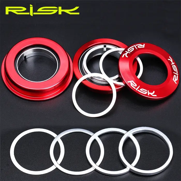 Rondelle en alliage d'aluminium 0.3/1/2/3mm, 6 pièces, entretoise de casque de vélo, rondelle de rég