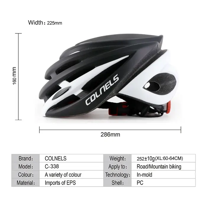 Casque de vélo grande taille XL 64cm pour hommes