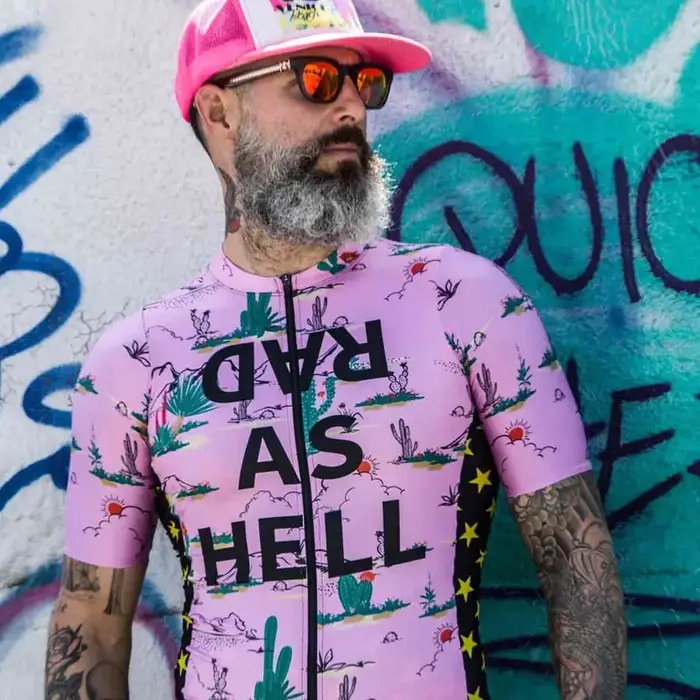 LOVE THE PAIN-Maillot de Cyclisme à Manches Courtes pour Homme