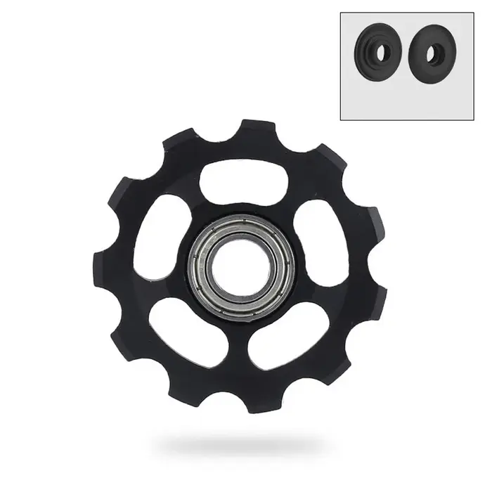 Roue de dérailleur arrière de vélo en alliage d'aluminium 11T pour VTT et vélo de route