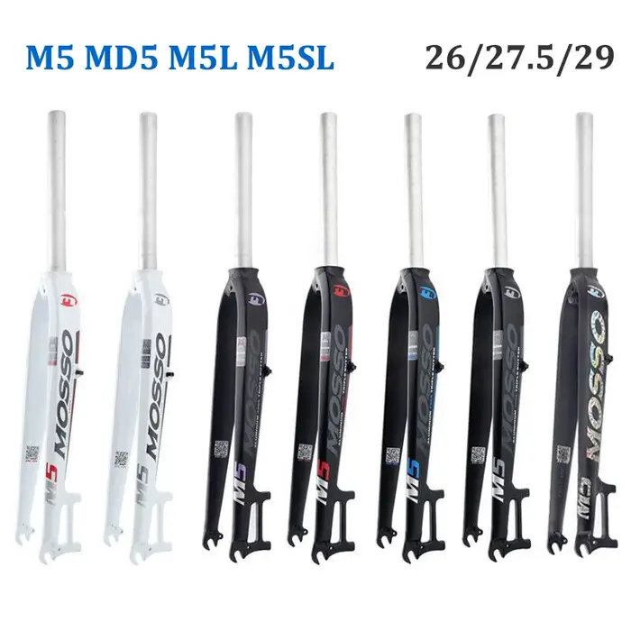 VTT vélo VTT 26 27.5 29 fourche rigide frein à disque M5 MD5 M5L M5SL QR droit/conique en alliage d'aluminium coupe-vent cyclisme