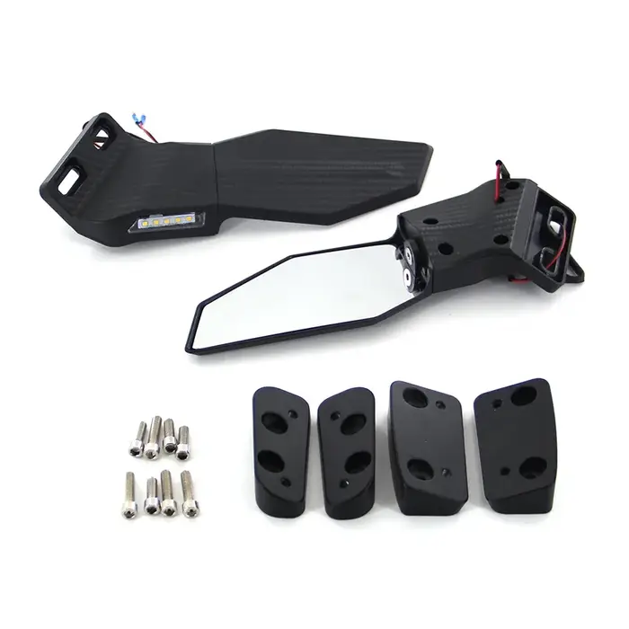 Rétroviseur Convexe Universel pour Moto, Scooter, E-Bike, 2 Pièces/Paire, 6mm