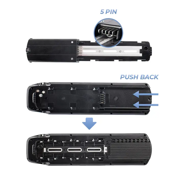 HaiLong A Ebike batterie boîte 42 pièces cellules vélo électrique vers le bas Tube boîtier avec Base de support 10S4P